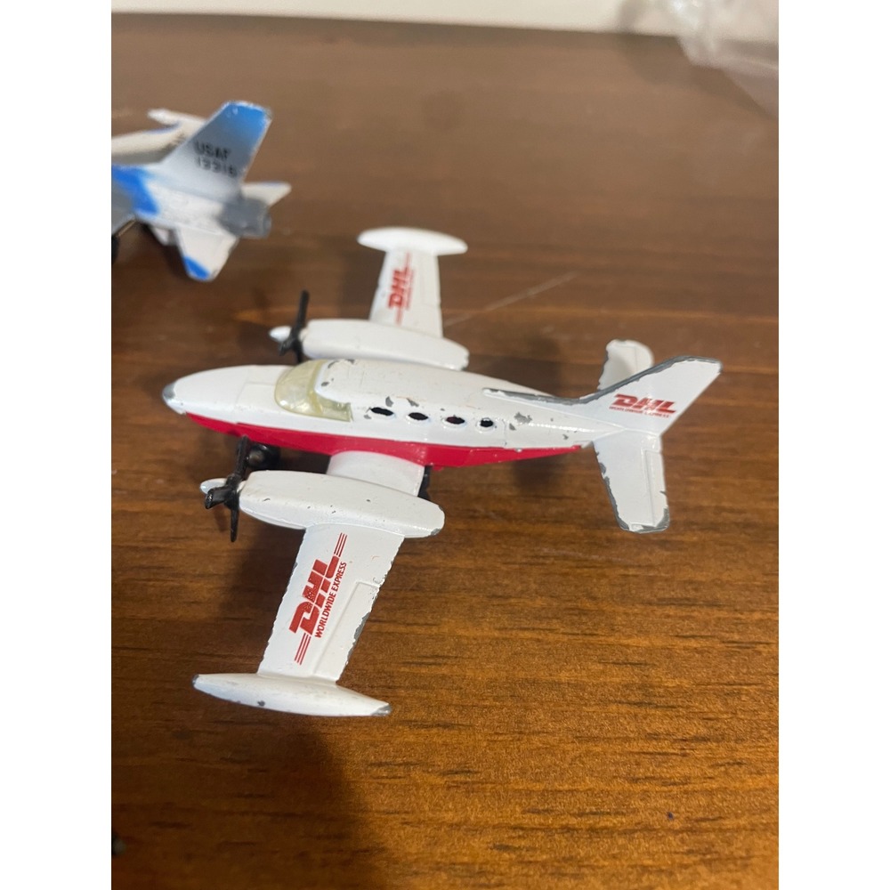 Vintage Diecast Toy Airplane Lot 5pc US Air Force Marines SR-71 DHL Fighter Jets - Picture 2 of 6